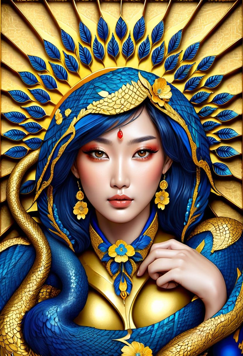 Southeast Asian Beauty Radiates Hope in Stunning Digital Art