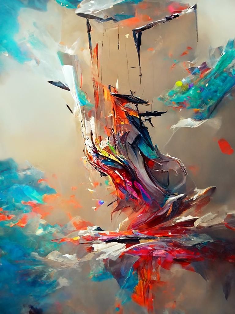 Abstract Gravity Painting Trending on Artstation