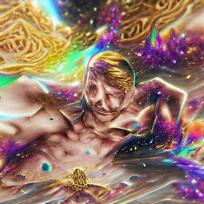 Escanor in Holographic Cosmic Illustration