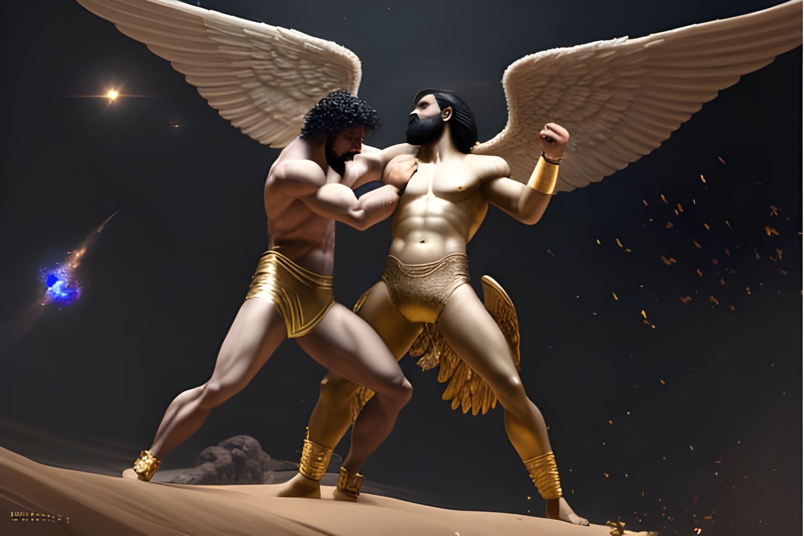 Jacob Wrestles with an Angel of the Lord