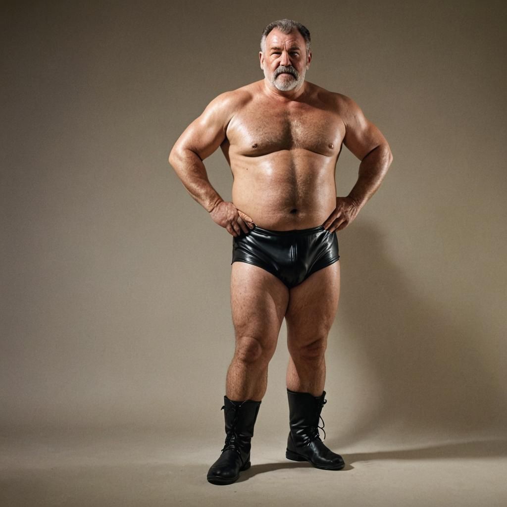 Defiant Wrestler Portrait in Cinematic Style