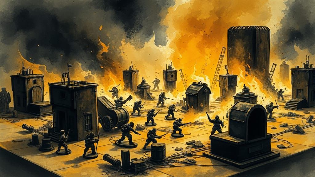 Ethereal War-Torn Dreamscape Game Board