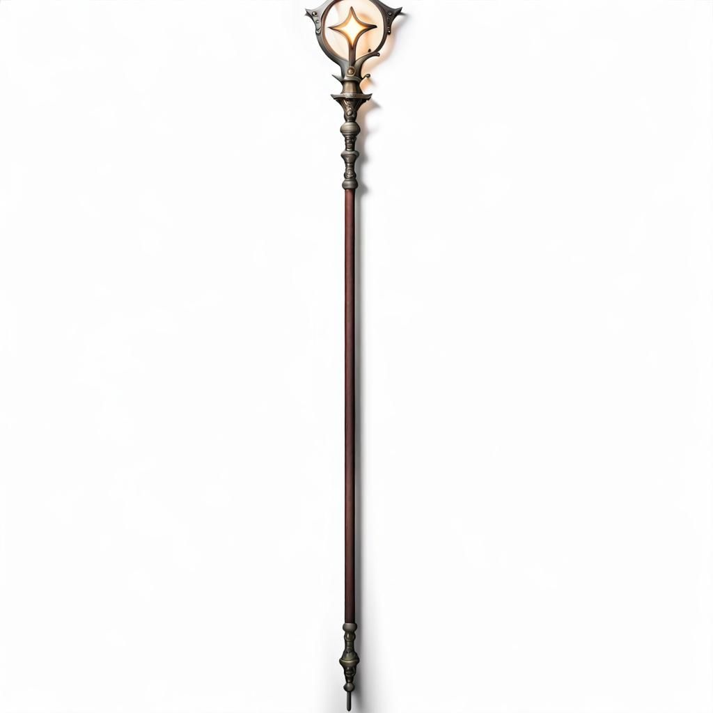 Shining Wand in Medieval Style Underground Room