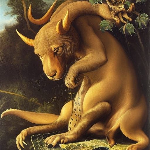 The Beast Composes: A Starry Allegory