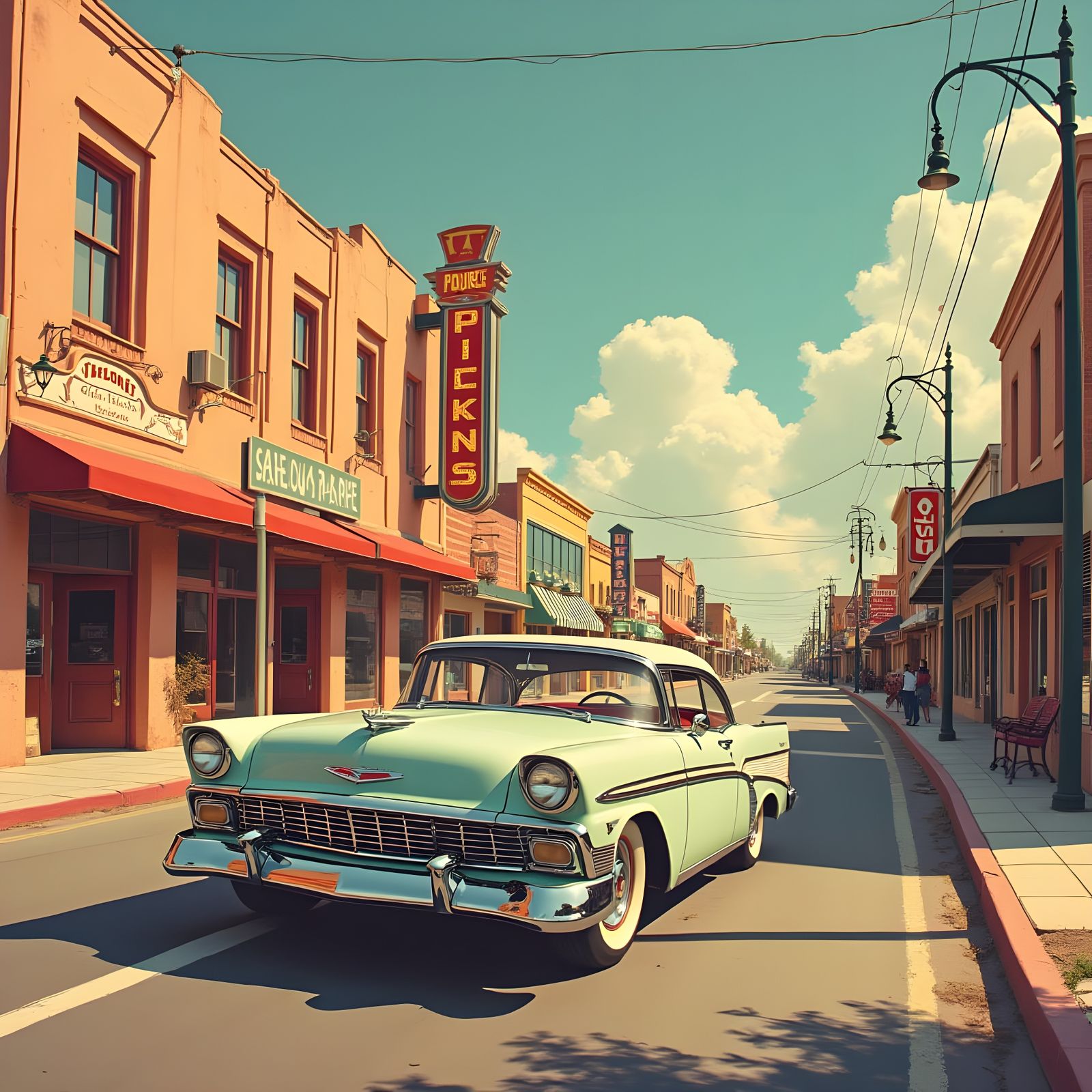 Vintage American Car from the 1950s