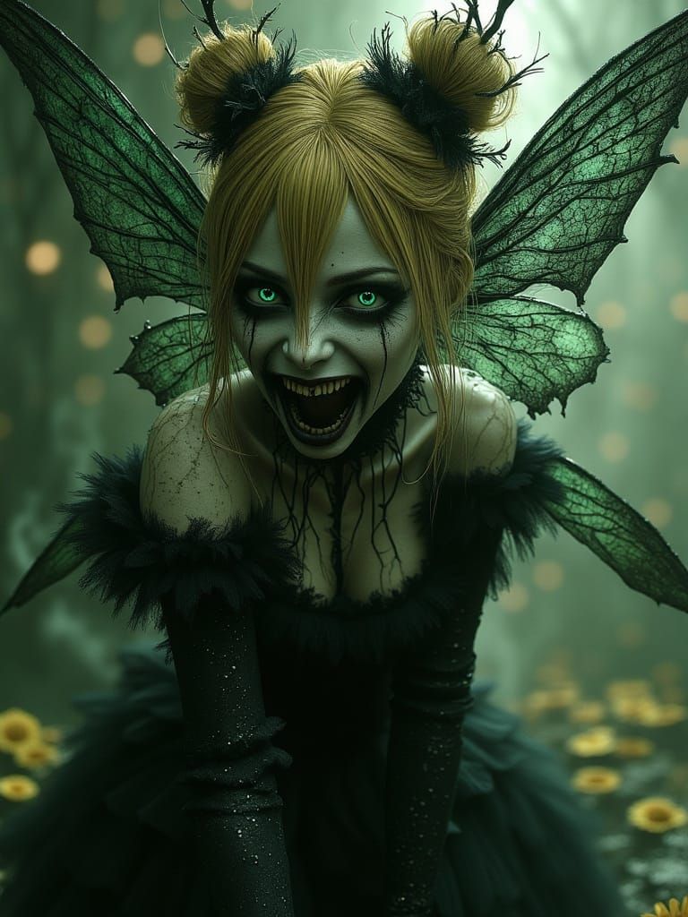 Wicked Tinker Bell in Dark Fantasy Style