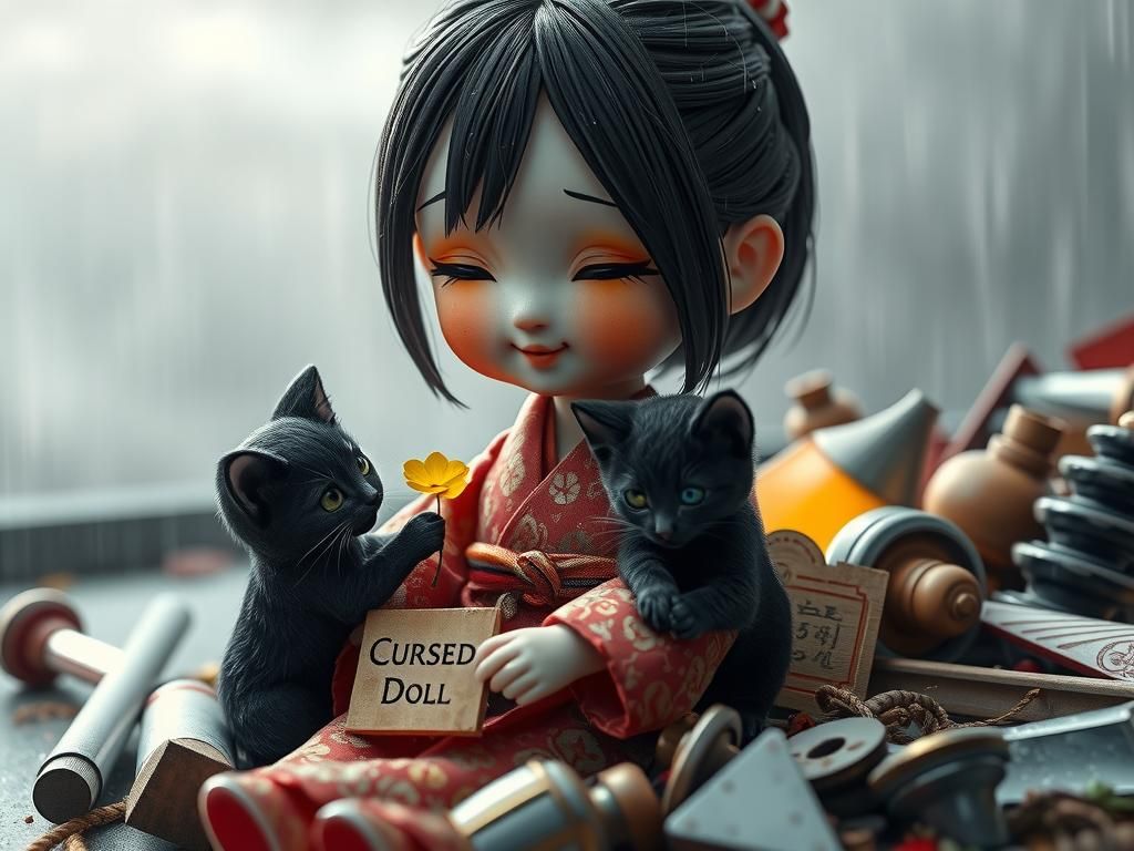 Cursed Miko Doll Receives Clover Gift