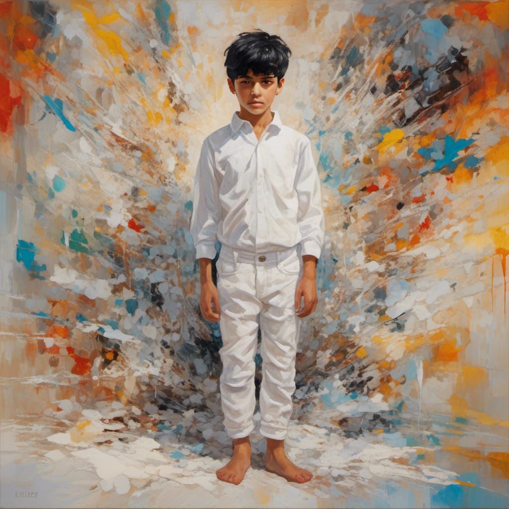 Saint José Sánchez del Río in Abstract Art