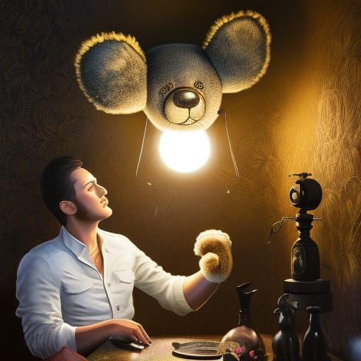 Man Transforms to Teddy Bear in Asylum: Hyperrealistic Horro...