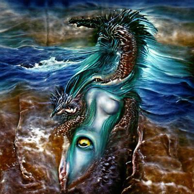 Tiamat the "shining" personification of the sea who roared and smote in the chaos of original creation. She and Apsu fil...