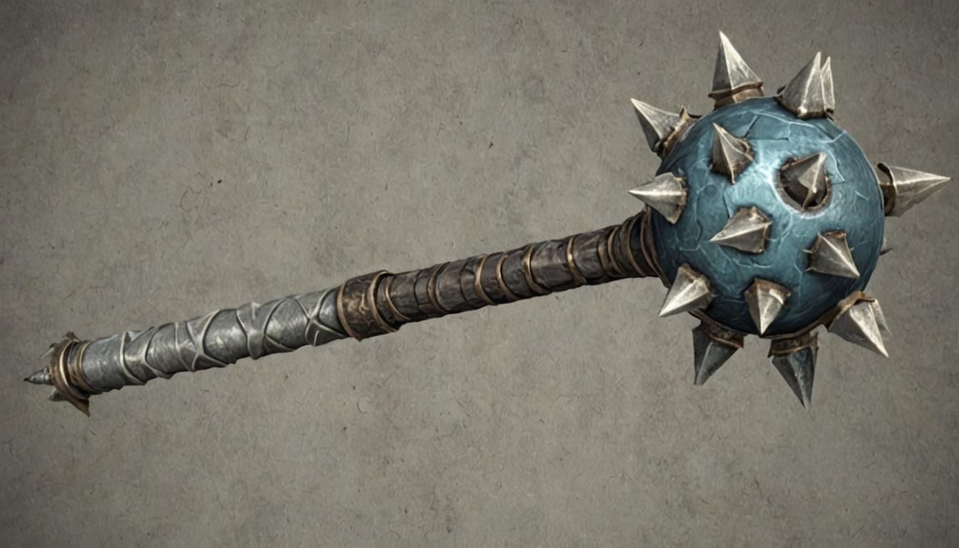 Eerie Ghostly Spiked Mace