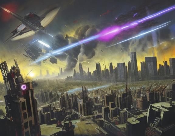 Evil Robots Blast Lasers in Post-Apocalyptic Vorticism