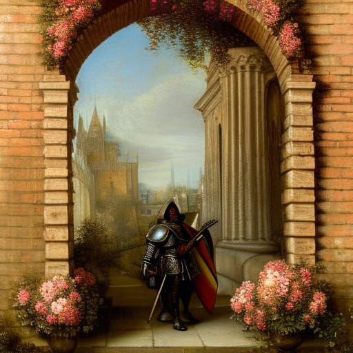 Renaissance Knight in Ornate Armour