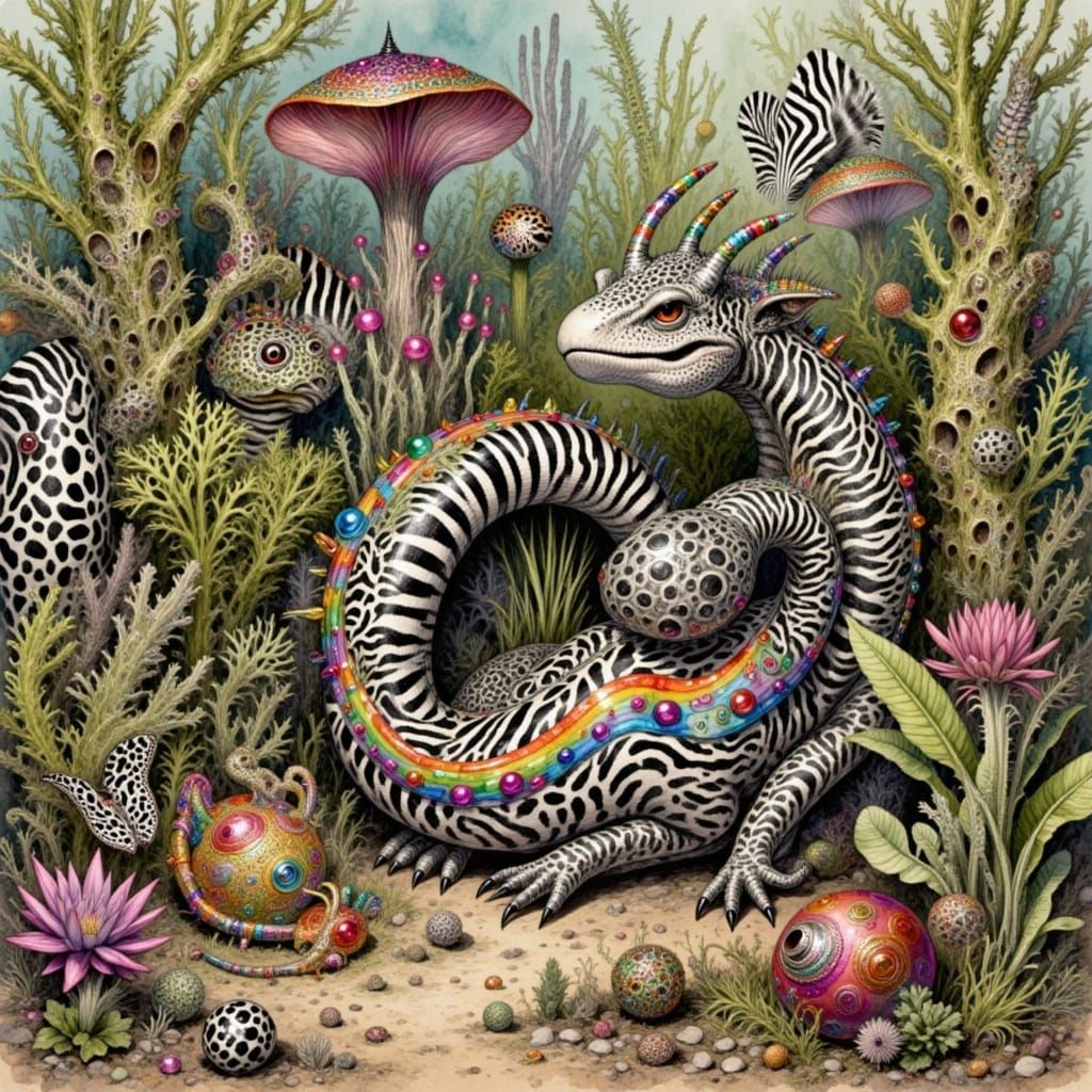 Dinosaur Zoo in Zeerapunk Style