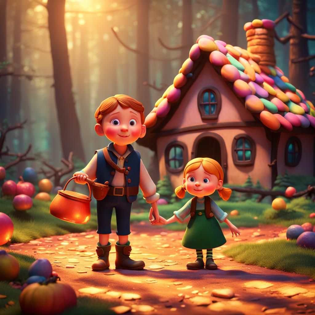 Hansel and Gretel: 3D Digital Art