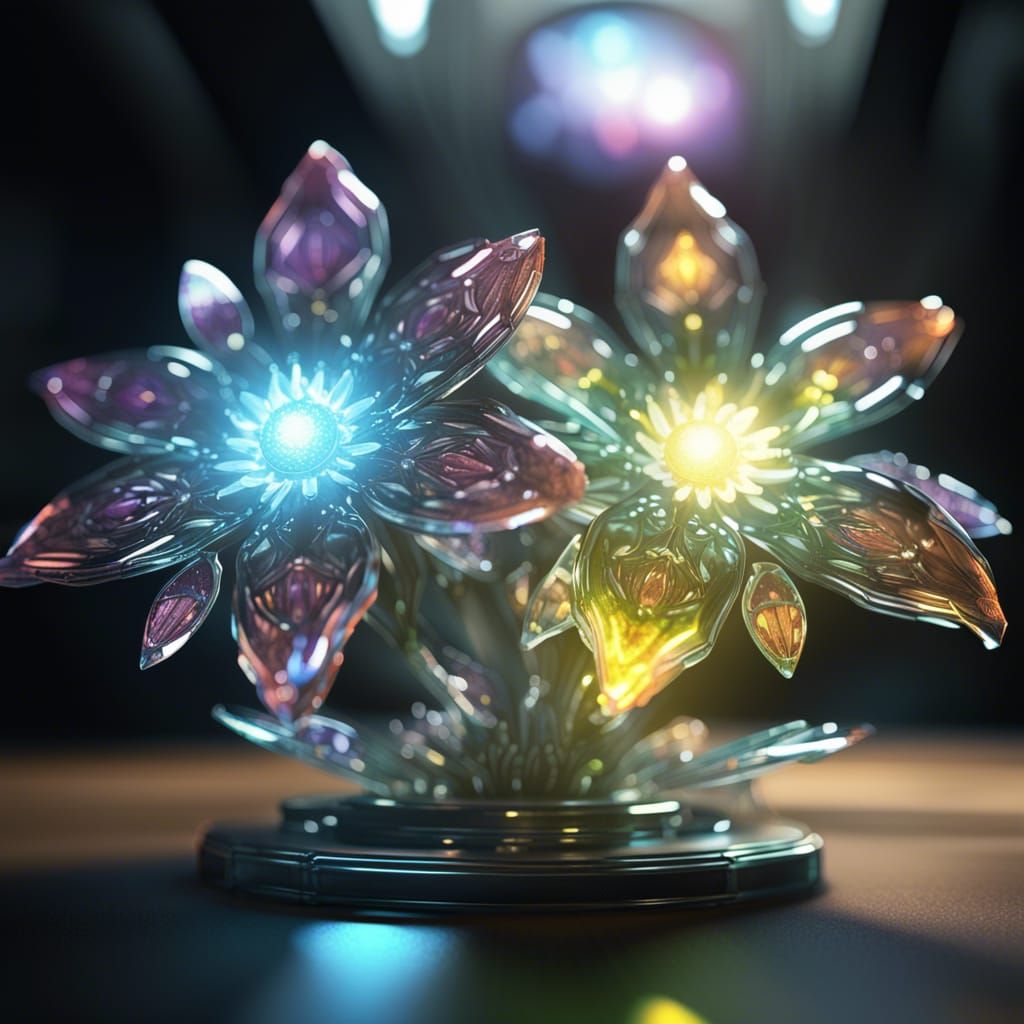 Crystal Flowers in Fantasycore Style