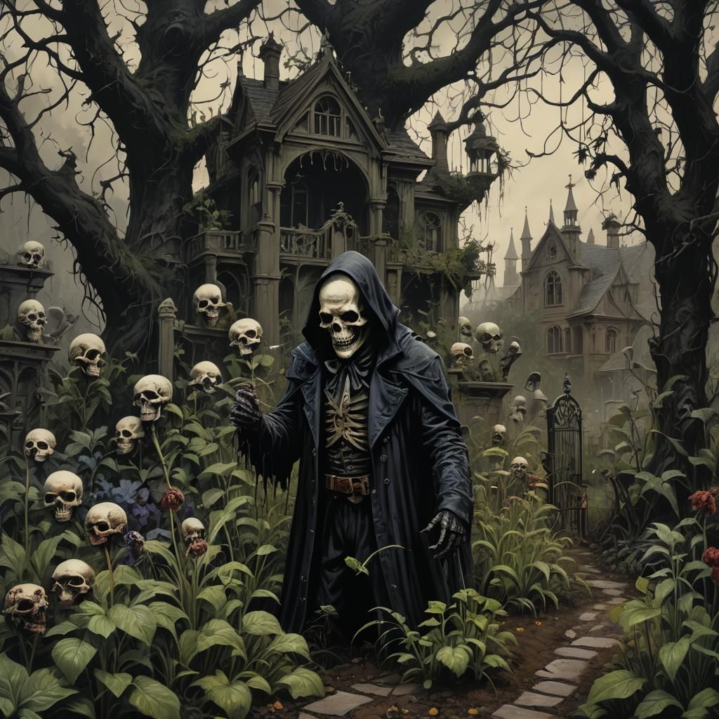 Sinister Gothic Poison Garden of Horror