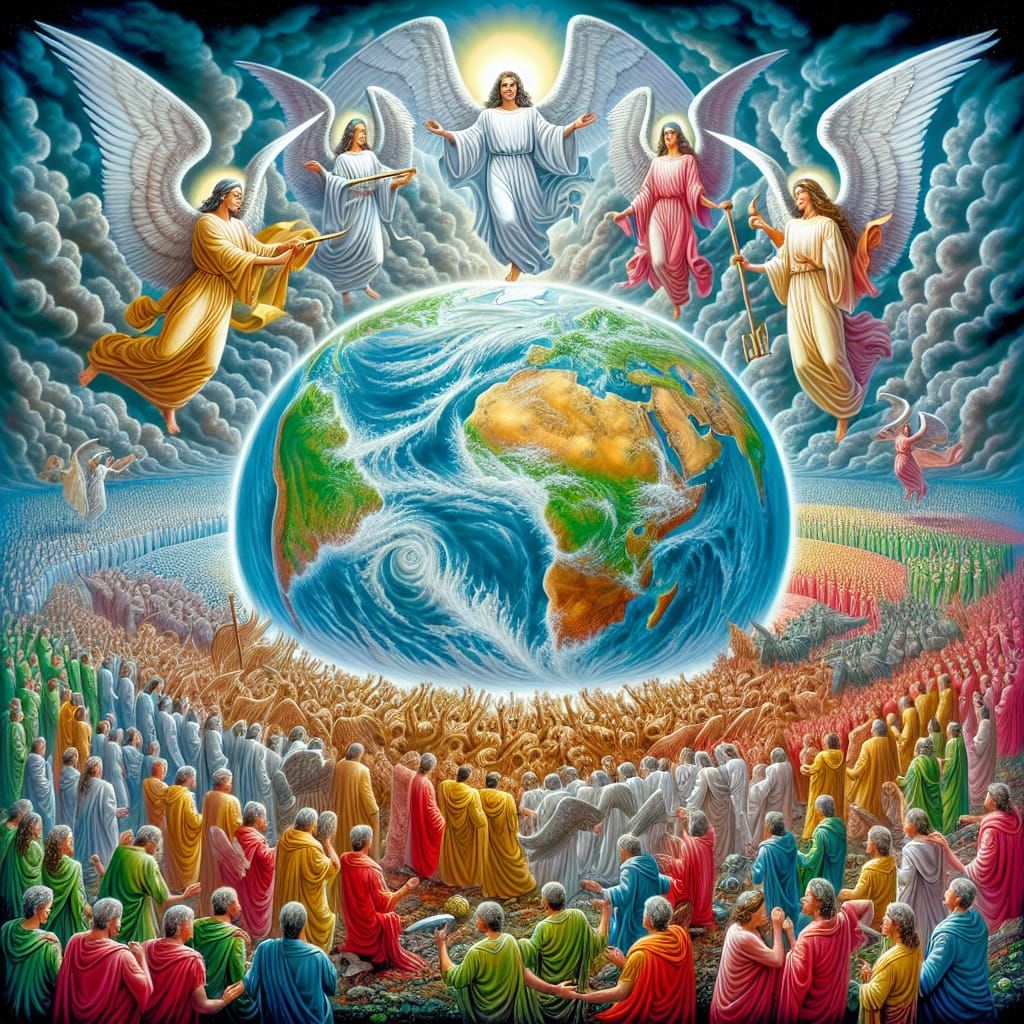 Biblical Angels Controling the Four Winds