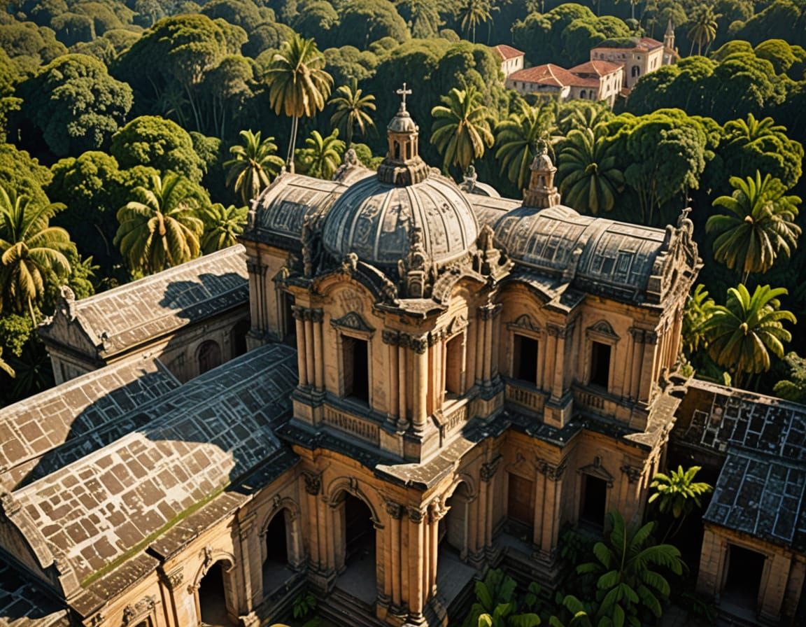 Baroque Colonial Missions in Lush Tropical Paradise