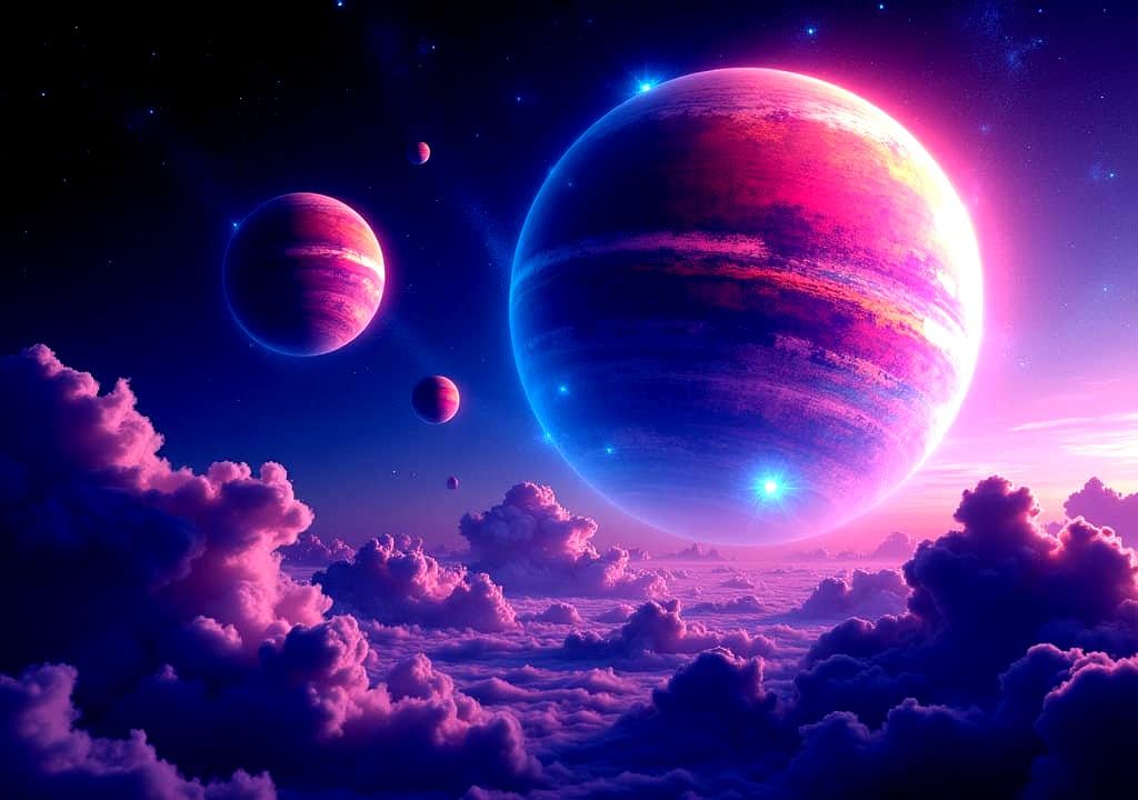 Beautiful Planets in Space