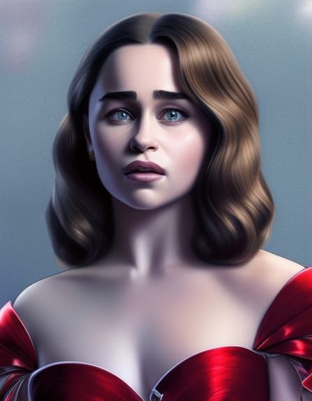 Emilia Clarke Portrait in Artgerm Style