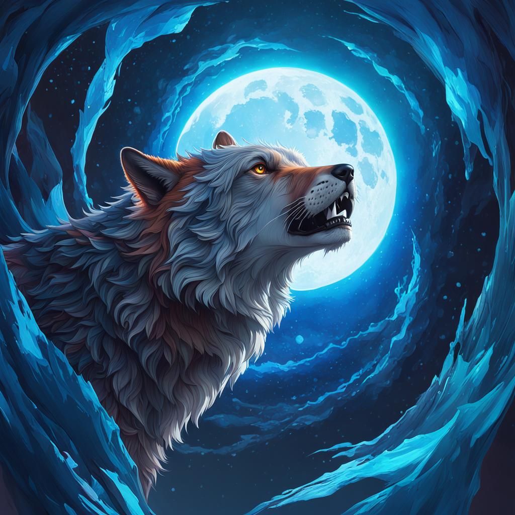 Wolf looks a litte cute angry