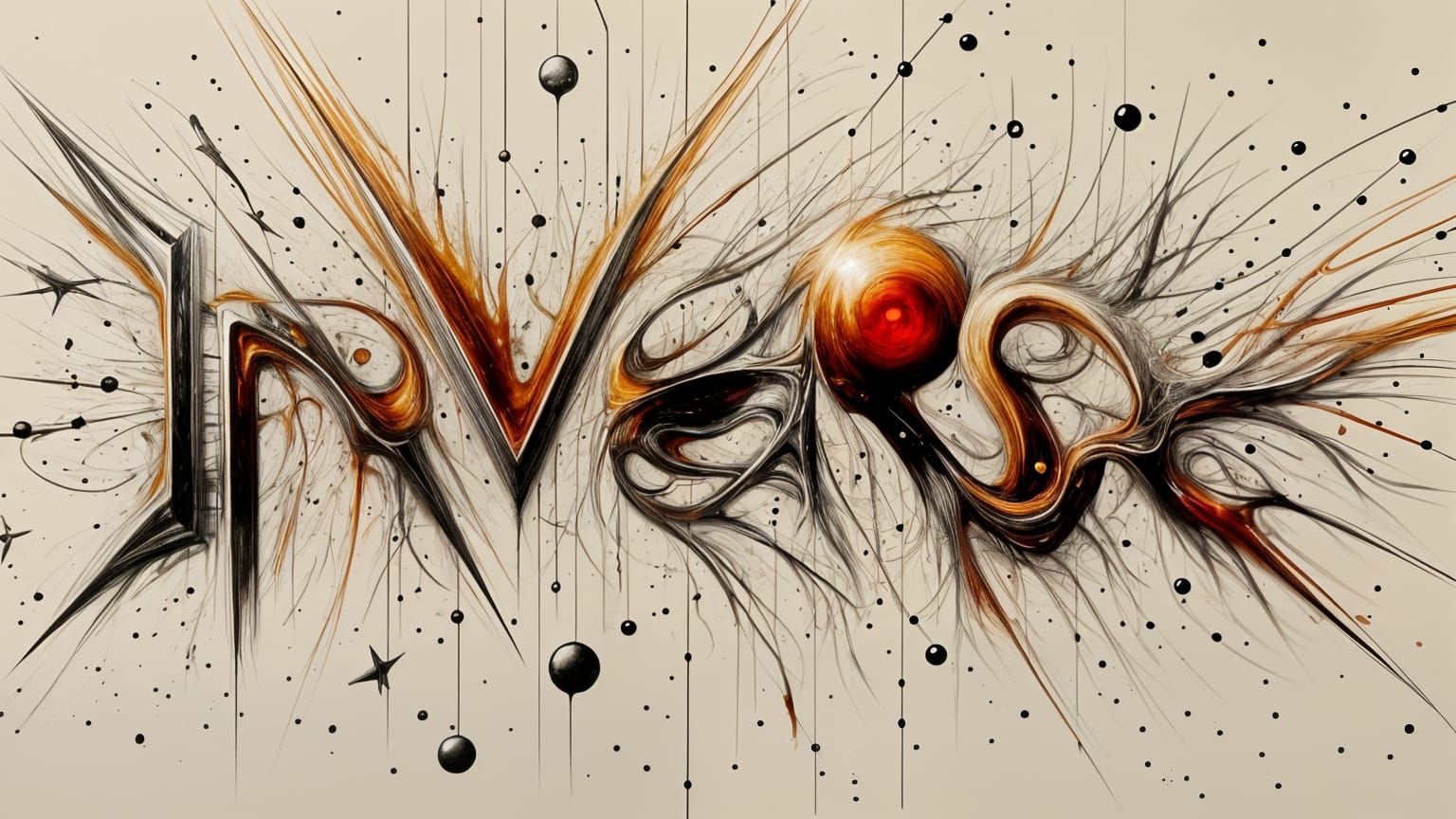 Creative Typographic Design of the Word Inverse