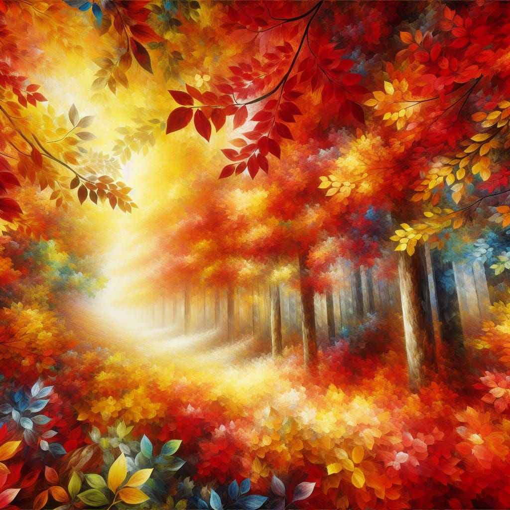 Spectacular Autumn Colors from Ground Perspective: Photoreal...