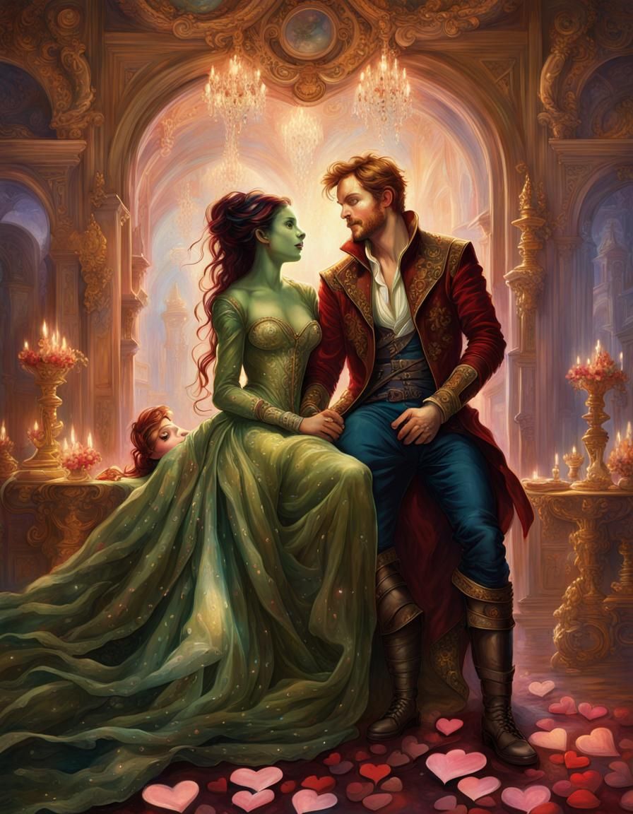 Quill and Gamora: Baroque-Rococo Wedding Scene