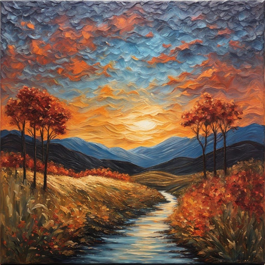 Beautiful view in the evening