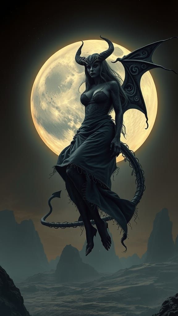 Ethereal Demoness Conquers the Moonlit Wastes