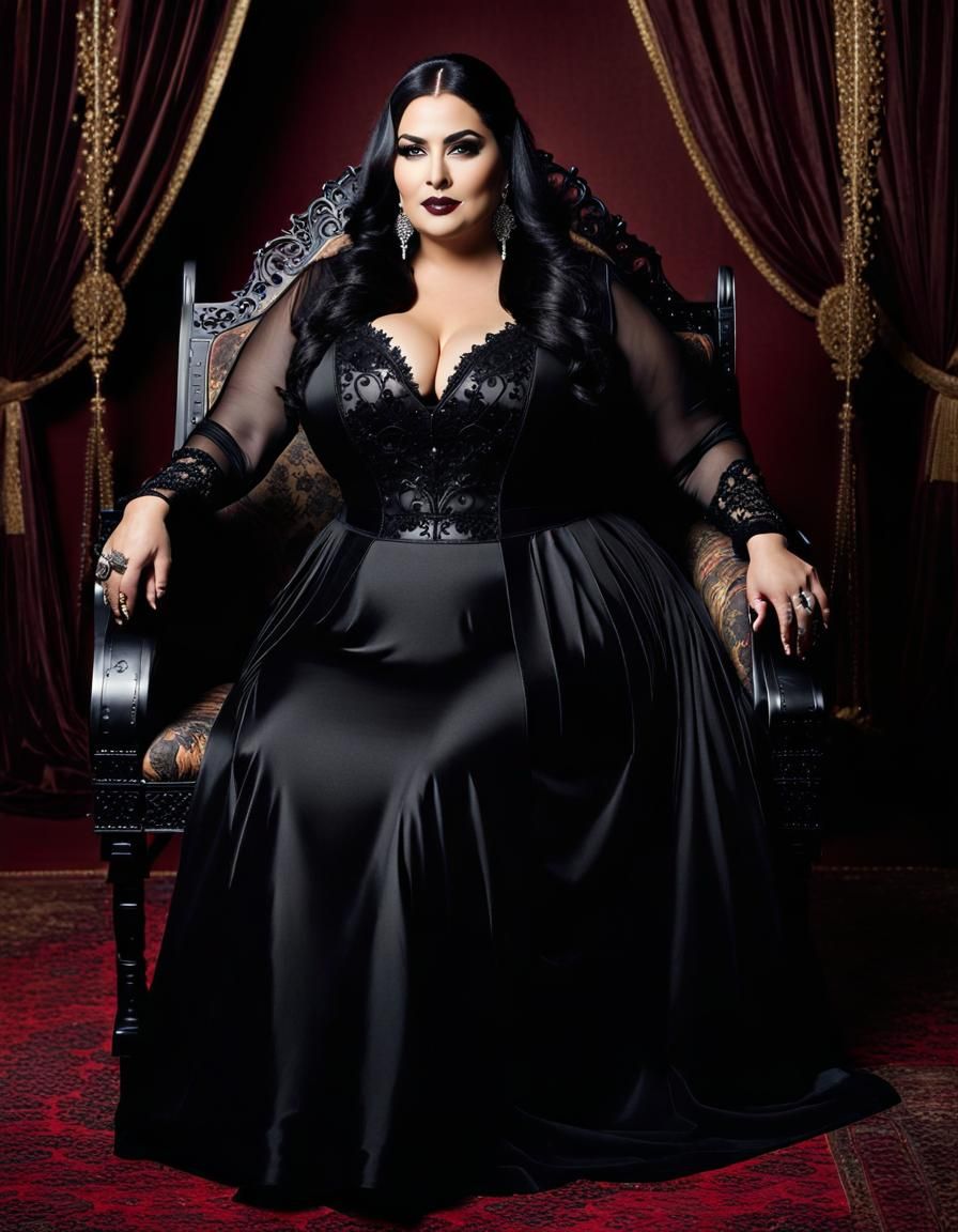 Elegant Gothic Bride in Stunning Hyperrealistic Portrait