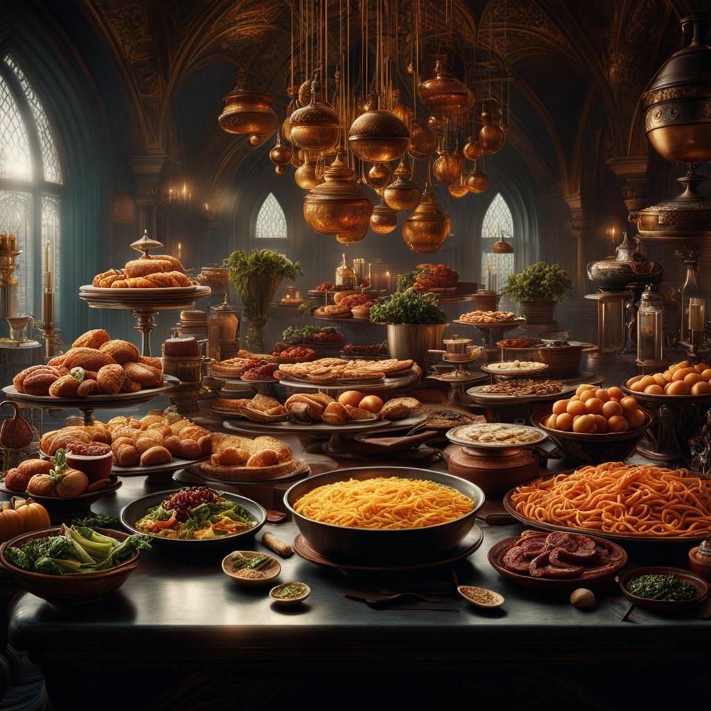 Epic Cinematic Food: Detailed Digital Matte Painting
