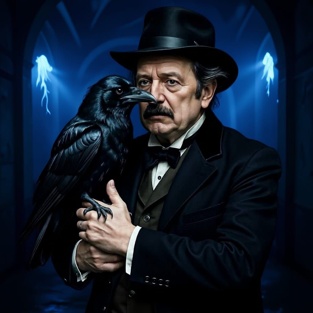 Edgar checks out the catacombs underneath the country home he's considering buying. The raven likes the atmosphere and t...