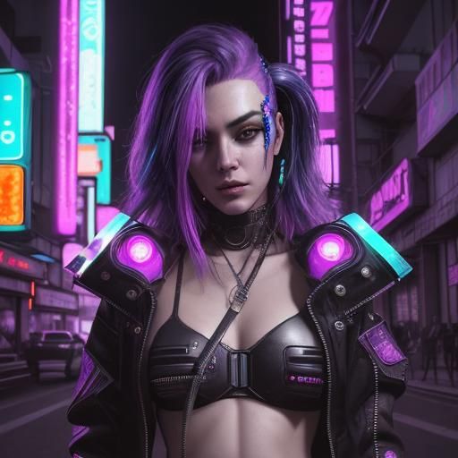 Cyberpunk Valley in Chrome and Neon