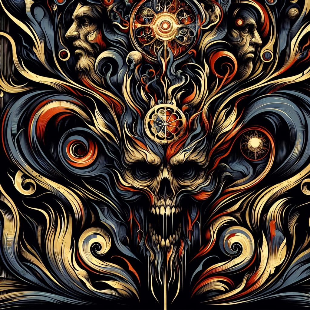 Sinister Desire: A Darkly Rendered Scene