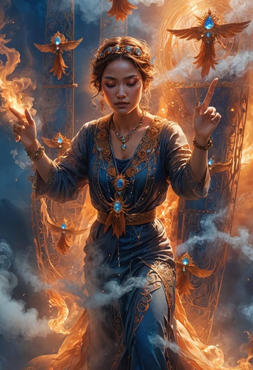 Ethereal Portrait in a Fantastical Concept Art Style