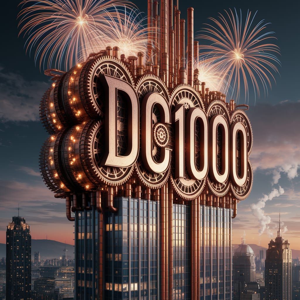 Steampunk Skyscraper 'DC1000' Fireworks Display