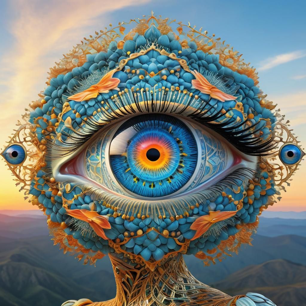 Surreal Birth in Forest Network, Detailed Octane Render