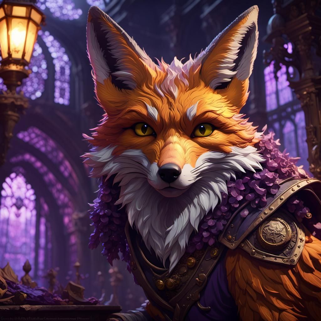 Ash the Fox: Dark Fantasy Concept Art