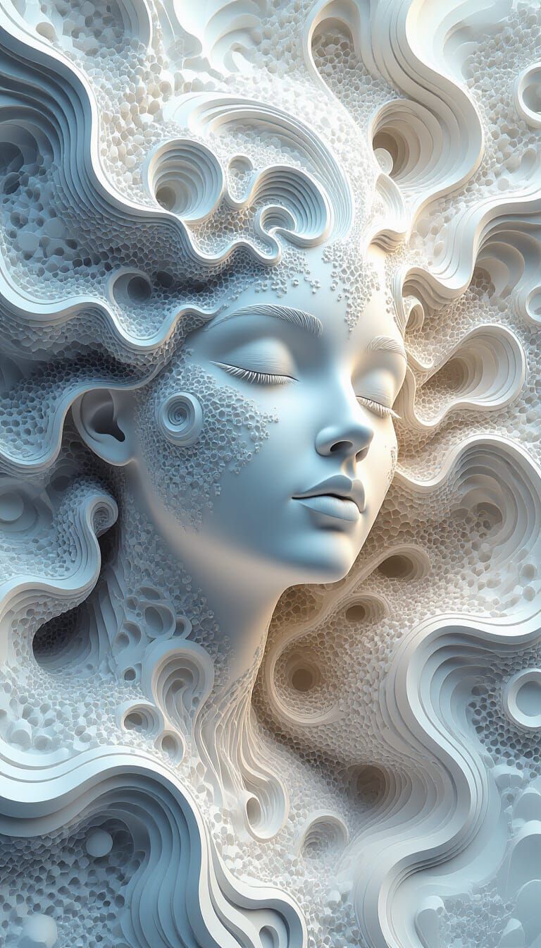 Intricate Telleute with Abstract Vector Fractals in 3D