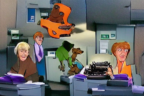 Scooby Doo Office Chaos