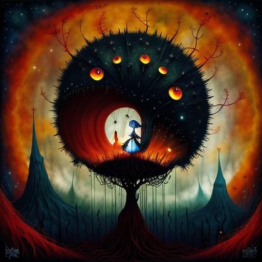 Gothic Punk Girl Reading: A Modern Fairytale