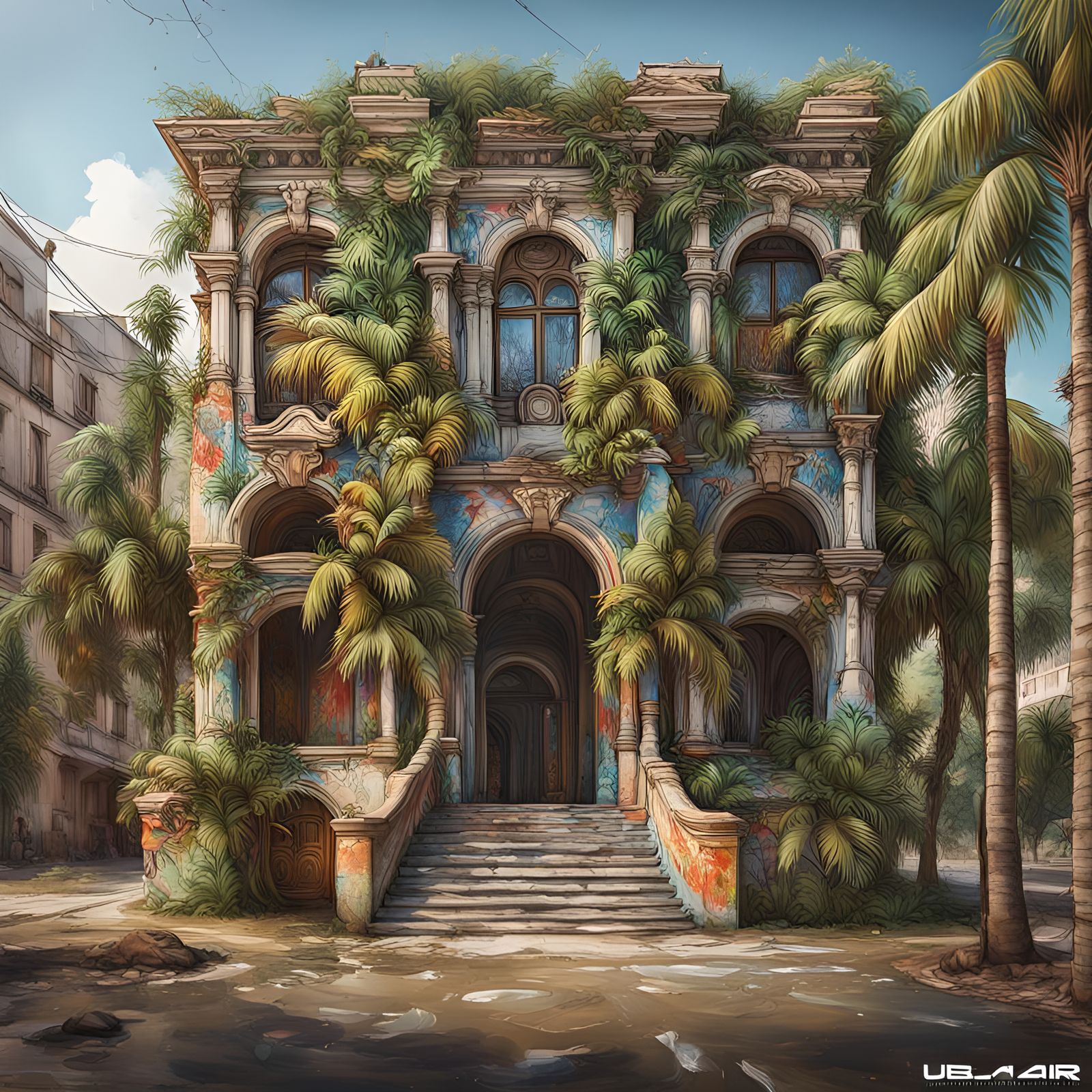 Romanian Architecture Meets Brazil in Detailed 3D Render