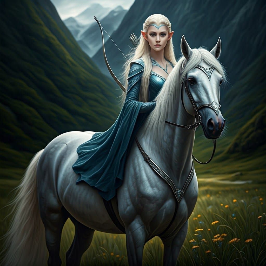 Elven Centaur of Anduin Valley in Natural Lighting