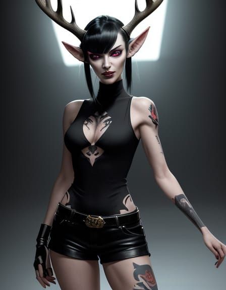 Ethereal Laboratory Siren in Cinematic Style