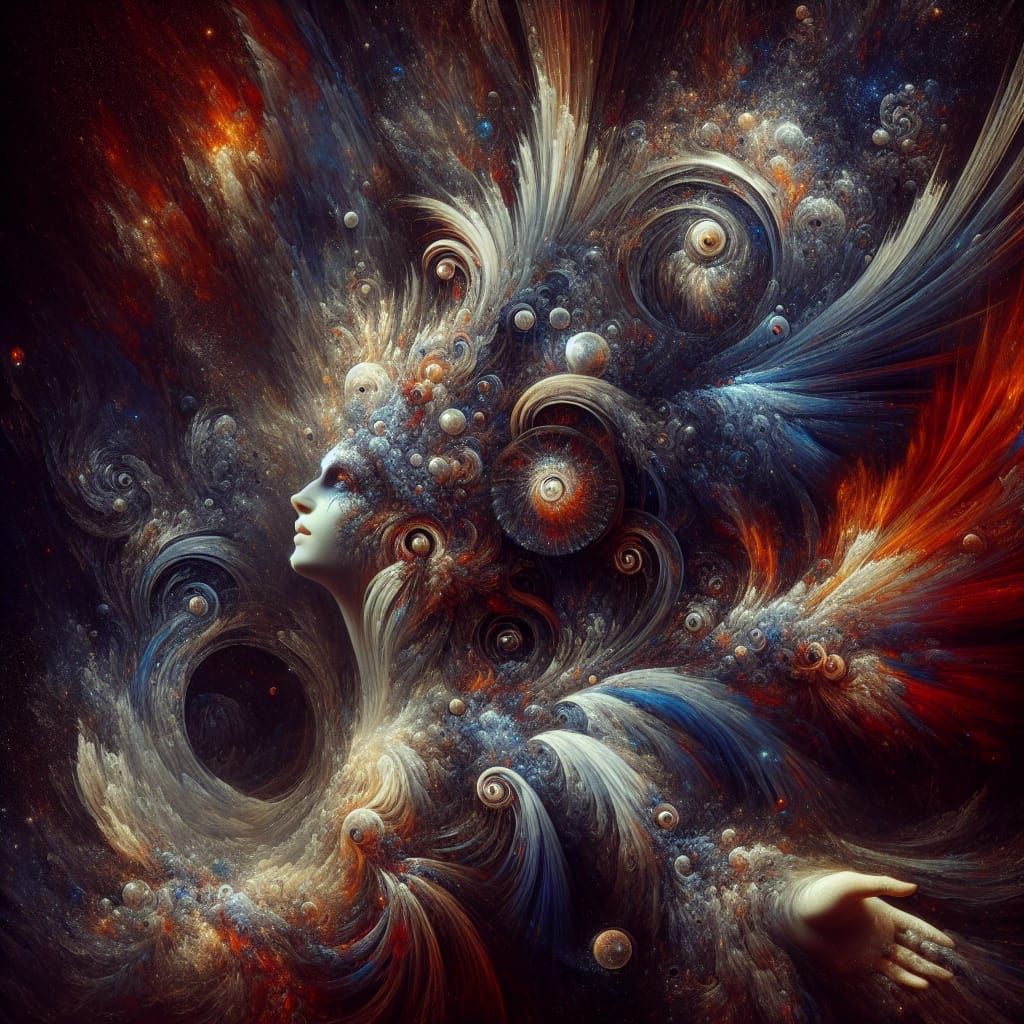 Holy Mary: Celestial Figure in Fantasy Concept Art