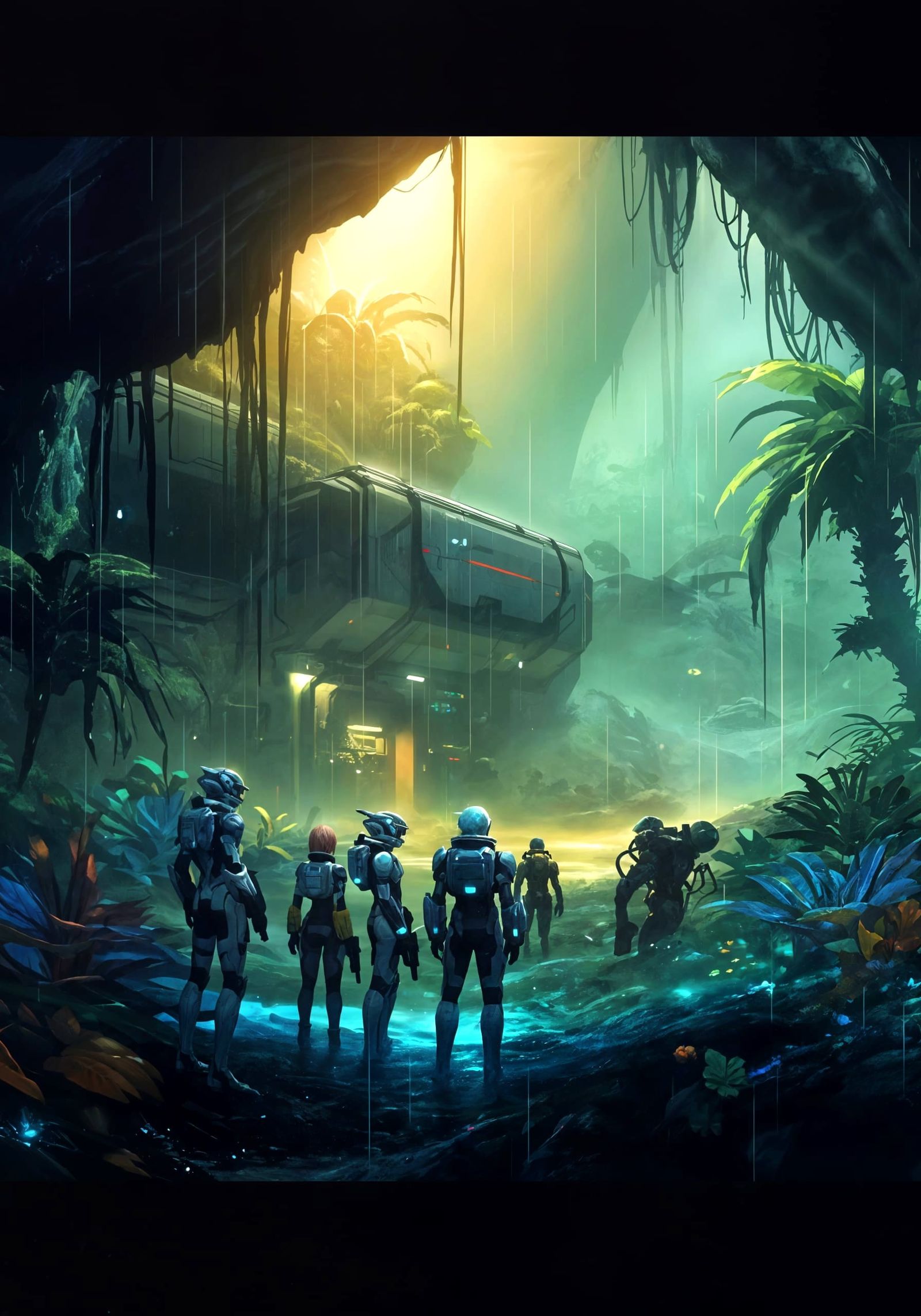 Vibrant Tropical Planet Settlement in Phantasy Star Online S...