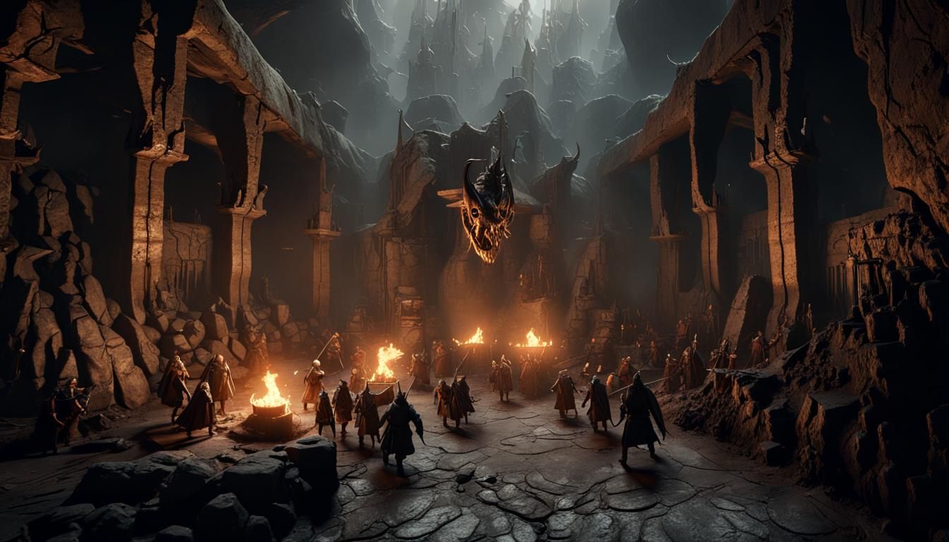 The battle in the mines of Moria (based)