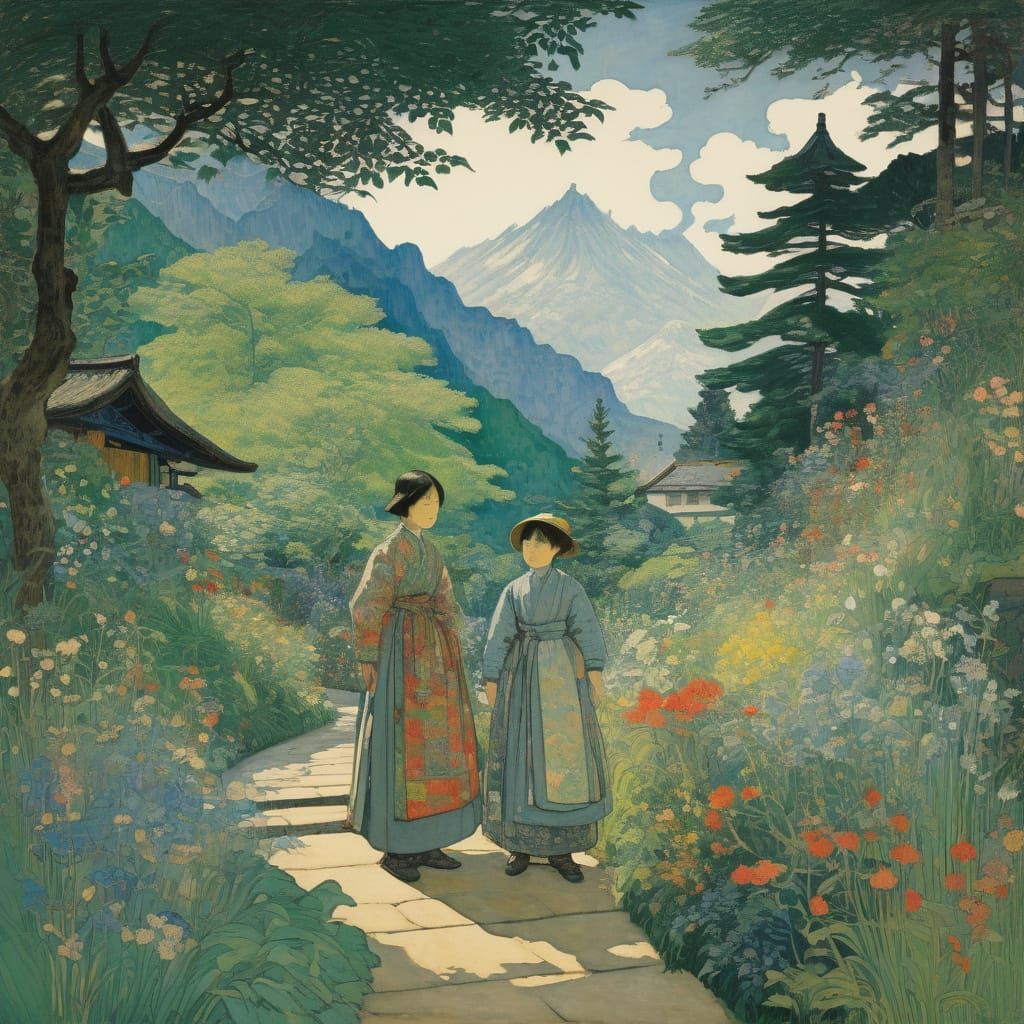 Romantic Landscape with Mystical Elements